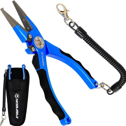Fishing Pliers 6" inch for Saltwater & Freshwater – Stainless Steel Fishing Tool with Line Cutter, Non-Slip Ergonomic Handle – Rust-Proof for Ocean, Lake, River Fishing in Kuwait