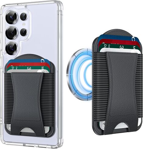 YWXTW 2025 محفظة مغناطيسية تمت ترقيتها لسلسلة Samsung Galaxy S25/S24 و iPhone 16/15/14/13/12 ، حامل بطاقات 6 ، محفظة مغناطيس جلدية ضئيلة الحد الأدنى in Kuwait