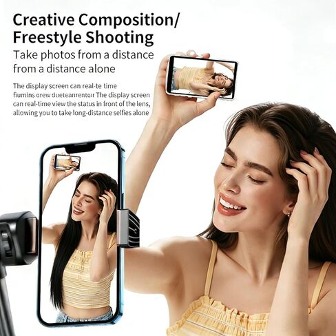 Wireless Video Monitor with Magnetic Holder - 4 inch HD Display and Bluetooth Remote for Content Creation, for iOS and Android Phones in Saudi Arabia