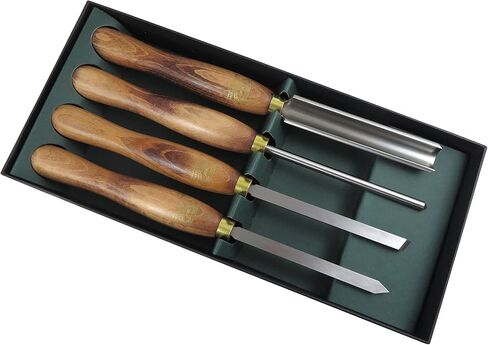Crown Hand Tools 280A 4 Piece Set Lathe Turning Tools M42 High Speed Steel Overall Size 15" in Saudi Arabia
