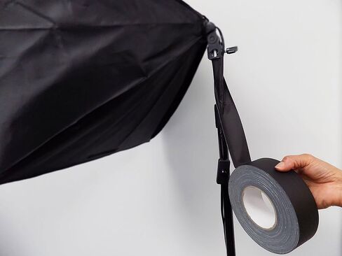 فيلم WOD GTC12 White Gaffer Tape ذو لمسة نهائية منخفضة اللمعان، 2 بوصة × 45 ياردة، خالي من البقايا، غير عاكس، سهل المسيل للدموع، قماش للتصوير الفوتوغرافي، خلفية التصوير، الإنتاج in Saudi Arabia