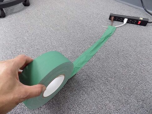 فيلم WOD GTC12 White Gaffer Tape ذو لمسة نهائية منخفضة اللمعان، 2 بوصة × 45 ياردة، خالي من البقايا، غير عاكس، سهل المسيل للدموع، قماش للتصوير الفوتوغرافي، خلفية التصوير، الإنتاج in Saudi Arabia