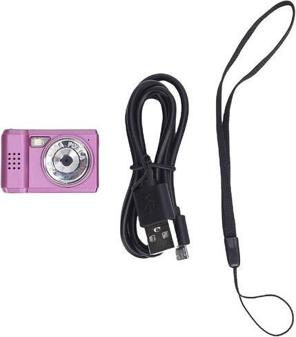 كاميرا رقمية، كاميرا سفر HD 2MP 1080P، قابلة لإعادة الشحن من النوع C، تصميم مضغوط، شاشة ملونة، لتسجيل الحياة في الحرم الجامعي in Kuwait