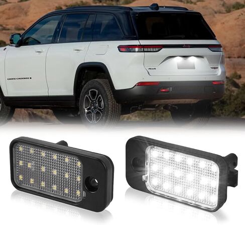 LED License Plate Lights Compatible with 2002-2009 Chevrolet Trailblazer GMC Envoy 2002 2003 2004 Oldsmobile Bravada 6000K White Rear Tag Light Lamp Assembly, 15000046, Pack of 2 in Saudi Arabia