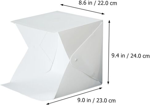 NUOBESTY Small 20cm LED Folding Light Box Tent with 4 Color Backdrops Portable Mini Photography Softbox for Product Shooting and Studio Lighting in Saudi Arabia
