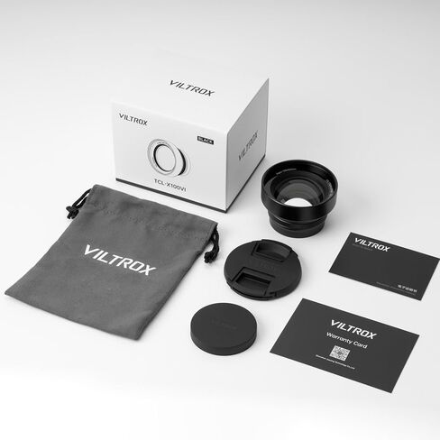 VILTROX TCL-X100 VI Telephoto Conversion Lens for Fuji X100 Series Camera, 1.4X Telephoto Auto Recognition Lens for Fuji Fujifilm X100VI, X100V, X100F, X100S, X100 Cameras in Saudi Arabia