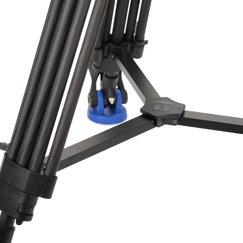 Benro Carbon-Fiber Lightning Lock Video Tripod Kit with KH Fluid Head, 60 mm Bowl, Mid-Level Spreader & Convertible Feet (C572LLKH) in Saudi Arabia