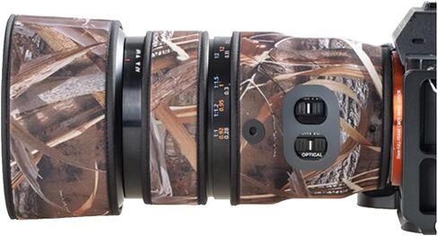 Lens Cover for Sony FE 90mm F/2.8 Macro G OSS Camouflage Camera Lens Protection Sleeve (Color #Withered Grass Camouflage - Waterproof) Rain Cover in Saudi Arabia