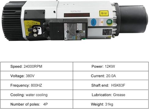 Automatic 12kw HSK63F air-cooled spindle 24000rpm 380V in Saudi Arabia