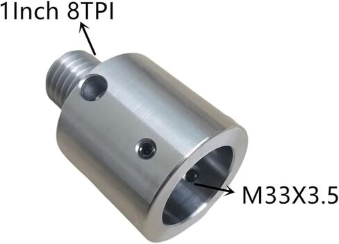 1" 8TPI to M33 x 3.5 Lathe Headstock Spindle Adapter in Saudi Arabia
