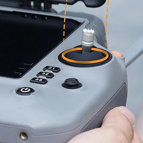عصا التحكم لـ DJI Matrice 4 RC Plus 2 ملصقات الإبهام لجهاز التحكم عن بعد قطع غيار عصا التحكم الروك Matrice 4T 4E ملحقات جهاز إرسال الطائرة بدون طيار (فضي) in Saudi Arabia