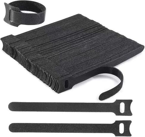 60 PCS 6 Inches Reusable Cable Ties, Adjustable Cord Straps, Cable Organizer, Cord Wrap and Hook Loop Cords Management (60, Six colors-6inch) in Saudi Arabia