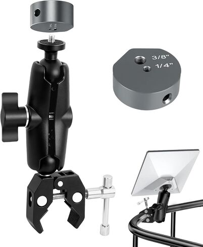 Tripod Adapter for Starlink Mini New Version Pipe Adapter, Aluminum Alloy, with 1/4''-20 & 3/8"-16 Thread, Compatible with 2025 Starlink Mini Pipe Adapter and Flat Mount in Kuwait