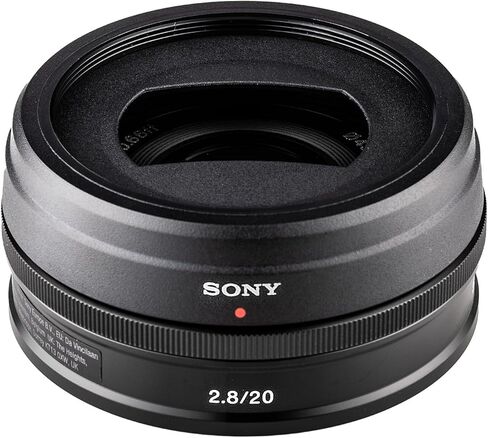 Sony E 20mm f/2.8 Pancake Prime Lens | Ultra-Slim Wide-Angle Lens E-Mount APS-C Cameras (SEL20F28B) + Sling Backpack + Photo Software + 64GB Memory Card + Lens Filter Kit + Tripod + More in Saudi Arabia