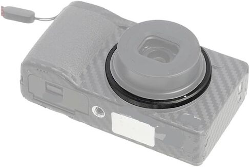 Aluminium Lens Ring for ricoh GR III GRIII HDF GR3 Camera Replaces for ricoh GN-1 Lens Decoration Ring Cap Green Red Color(Gray) in Saudi Arabia