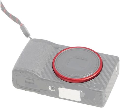 Aluminium Lens Ring for ricoh GR III GRIII HDF GR3 Camera Replaces for ricoh GN-1 Lens Decoration Ring Cap Green Red Color(Gray) in Saudi Arabia