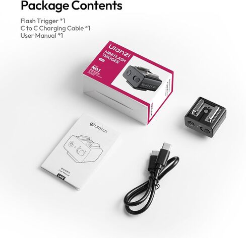 مشغل فلاش صغير Ulanzi LA10 لكاميرات Sony وCanon وNikon وFujifilm وOlympus DSLR، وجهاز استقبال وجهاز إرسال فلاش لاسلكي 2.4G للفلاش خارج الكاميرا، وحذاء ساخن عالمي، وإعداد متعدد الإضاءة in Saudi Arabia