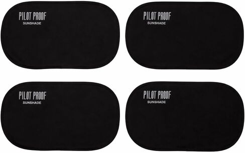 Sunshades للطائرة ونوافذ السيارات والمنزل والمكتب والسفر UV Defender UPF 50+ Heat Shield قابلة للطي قابلة للطي لسهولة تحمل (Universal Sunshades 4 Pack) in Saudi Arabia