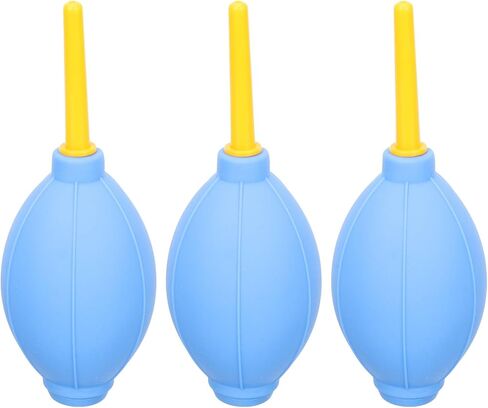 Vaguelly 3 قطع منفاخ غبار الكاميرا، مجموعة تنظيف مستشعر عدسة الكاميرا للإلكترونيات الحساسة، ملحقات التصوير الفوتوغرافي باللون الأزرق الغباري in Kuwait