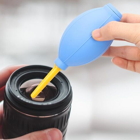 Vaguelly 3 قطع منفاخ غبار الكاميرا، مجموعة تنظيف مستشعر عدسة الكاميرا للإلكترونيات الحساسة، ملحقات التصوير الفوتوغرافي باللون الأزرق الغباري in Kuwait