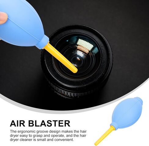 Vaguelly 3 قطع منفاخ غبار الكاميرا، مجموعة تنظيف مستشعر عدسة الكاميرا للإلكترونيات الحساسة، ملحقات التصوير الفوتوغرافي باللون الأزرق الغباري in Kuwait