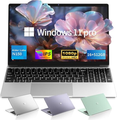 15.6 "طالب كمبيوتر محمول كمبيوتر محمول كمبيوتر int n150 12th Gen Quad-core حتى 3.6 جيجا هرتز 16 جيجا بايت ذاكرة الوصول العشوائي 512 جيجابايت SSD IPS in Kuwait