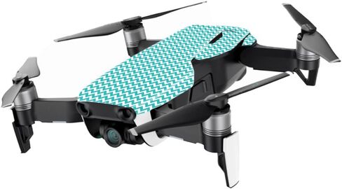 غلاف MightySkins متوافق مع طائرة DJI Mavic Air بدون طيار - شيفرون فيروزي | الحد الأدنى للتغطية | غطاء ملتف واقٍ ومتين وفريد ​​من نوعه من الفينيل | سهل التركيب والإزالة | صنع في الولايات المتحدة الأمريكية in Saudi Arabia