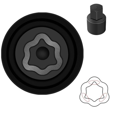 مفتاح صامولة قفل العجلة B متوافق مع موديلات تويوتا، ولكزس، وتاكوما، ومحول مقبس صامولة قفل العجلة، وأداة إزالة العروة المضادة للسرقة، وأداة إصلاح مزيل المقبس in Kuwait