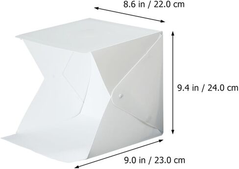 صندوق إضاءة LED صغير محمول للتصوير الفوتوغرافي مقاس 20 سم مع 6 خلفيات ملونة، خيمة خفيفة صغيرة قابلة للطي لتصوير المنتجات وتصوير الاستوديو in Saudi Arabia