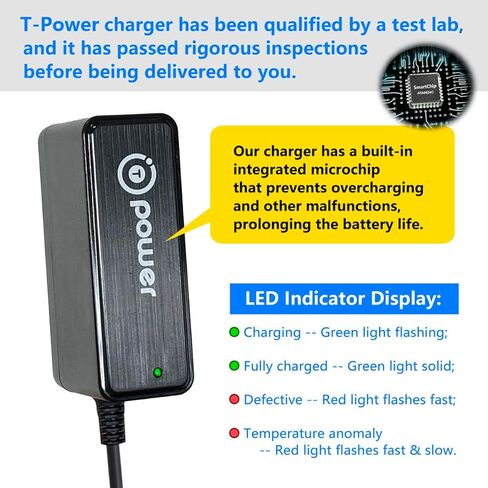 T-Power 20V 2Ah Battery Charger for ApolloSmart, SuperHandy, AlphaWorks, GCM, G Branded Snow Thrower, Hedge Trimmer Fogger Lawn Weed Wacker Chainsaw Ac Adapter Power Supply in Saudi Arabia