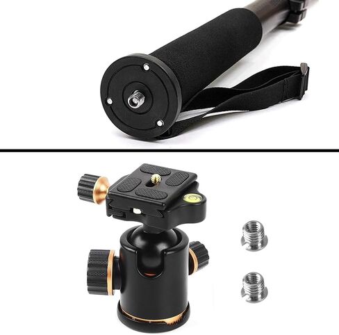 Monopod/Unipod من ألياف الكربون شديدة التحمل مقاس 70 بوصة (رأس اختياري مزدوج) لـ Tamron SP 150-600 مم f/5-6.3 Di VC USD in Saudi Arabia