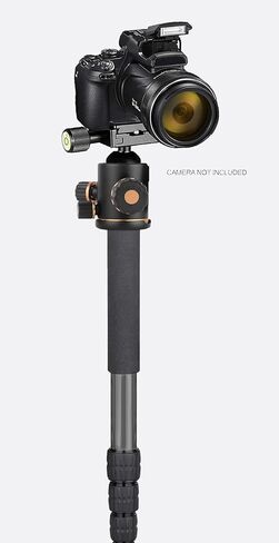 Monopod/Unipod من ألياف الكربون شديدة التحمل مقاس 70 بوصة (رأس اختياري مزدوج) لـ Tamron SP 150-600 مم f/5-6.3 Di VC USD in Saudi Arabia