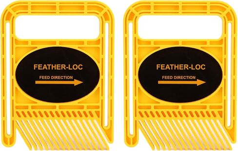Restokki Featherboard، جهاز أمان مسار الأعمال الخشبية القابل للتعديل، لمجموعة أسوار طاولات منشار الطاولة (أصفر) in Kuwait