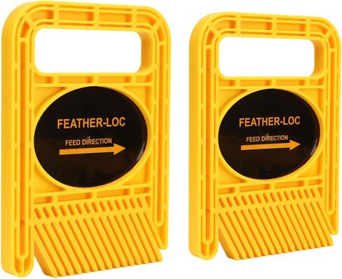 Restokki Featherboard، جهاز أمان مسار الأعمال الخشبية القابل للتعديل، لمجموعة أسوار طاولات منشار الطاولة (أصفر) in Kuwait