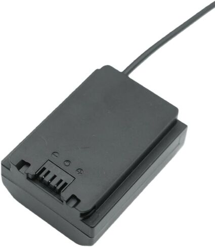 NP-FZ100 Dummy Battery AC Power Adapter for Sony ZV-E10 II, ZV-E1, FX3, FX30, A7 III, A7 IV, A7R III, A7R IV, A7R V, A7C, A7C II, A7CR, A7S III, A9, A9 II, A6600, A6700, A1 Cameras in Saudi Arabia