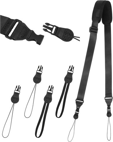Binocular Strap Camera Shoulder Strap with Pad, 2 Sets of Quick Release Buckles, Shoulder Straps with Pad, Adjustable Between 39" to 63", Replacement Comfortable Neck Lanyard for Camera, Luggage Bag in Saudi Arabia