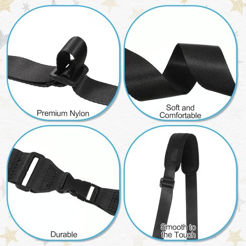 Binocular Strap Camera Shoulder Strap with Pad, 2 Sets of Quick Release Buckles, Shoulder Straps with Pad, Adjustable Between 39" to 63", Replacement Comfortable Neck Lanyard for Camera, Luggage Bag in Saudi Arabia
