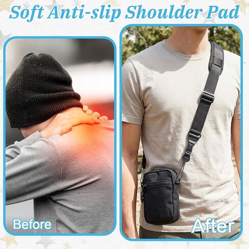 Binocular Strap Camera Shoulder Strap with Pad, 2 Sets of Quick Release Buckles, Shoulder Straps with Pad, Adjustable Between 39" to 63", Replacement Comfortable Neck Lanyard for Camera, Luggage Bag in Saudi Arabia
