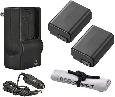 'Intelligent' Batteries (2 Units) Compatible With Sony Alpha NEX-3N + AC/DC Travel Charger in Saudi Arabia