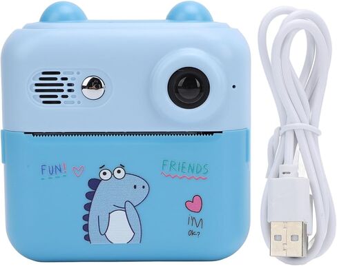 50MP Kids Camera Instant Print, HD 1080P Digital Camera with 16x Digital Zoom, 2.4 Inch HD Eye Caring Screen, Instant Camera Toddler Portable Travel Camera Toy for Travel in Saudi Arabia