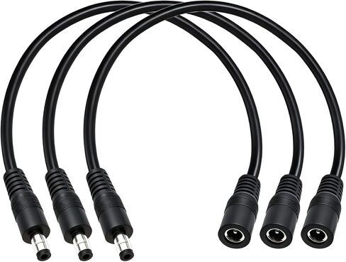 3.3ft DC5.5x2.5mm 19V 24V ذكر إلى كابل أنثى ، 14AWG ذكر إلى كابل تمديد الإناث ، موصل طوارئ طوارئ 12 فولت DC5525 ، لكاميرا CCTV ، مراقبة الطاقة الشمسية ، شرائط مصباح LED ، صندوق تركيز الطاقة ، 3 عبوات in Kuwait