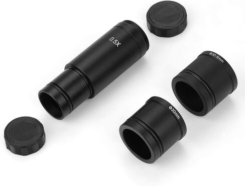 CMount 0.5X Lens Adapter for Microscope CCD Camera Eyepiece, Wide View 30mm/30.5mm Adapter for All Eyepiece Position in Saudi Arabia