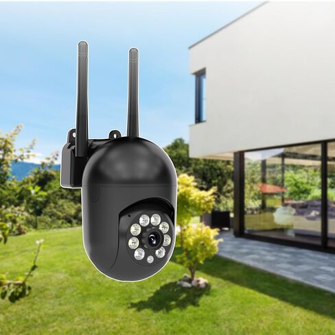 كاميرا أمان WiFi 1080P 5G مع إمالة بزاوية 355 درجة، رؤية ليلية ملونة، تحدث في اتجاهين، لاسلكية داخلية/خارجية، تعمل بمنفذ USB، التحكم في التطبيق in Kuwait