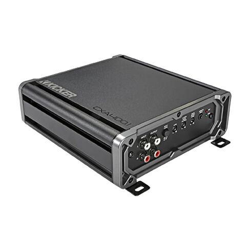 KICKER CXA1200.1 1200 Watt Class D Mono Amplifier with Dual Bass Remote, Wiring Install Kit, Stereo Line Output Converter in Saudi Arabia