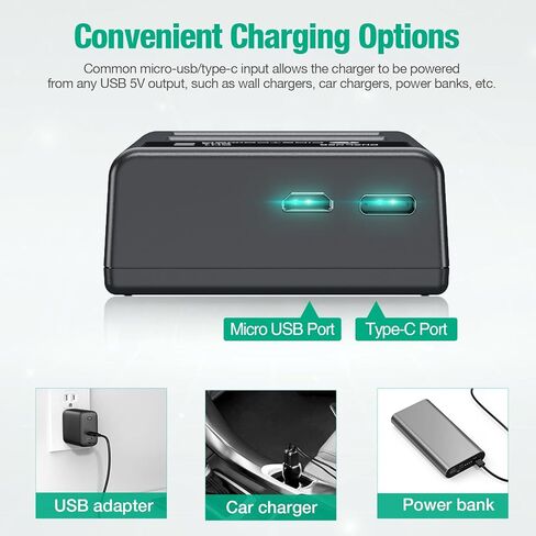 بطارية FirstPower NP-W126 NP-W126S وشاحن USB مزدوج لـ X100V، X100VI، X100F، X-A5، X-A10، X-E4، X-Pro2، X-Pro3، X-T1، X-T2، X-T3، X-T10، X-T20، X-T30، X-T30 II، X-T100، اكس-T200 فاين بيكس in Kuwait
