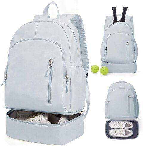 Small Black Gym Backpack for Women Men, Waterproof Gym Track Bag with Expandable Shoe Compartment, Lightweight Mini Casual Daypack Sports Back Pack for Travel Hiking Dance Yoga Fitness Track in Kuwait