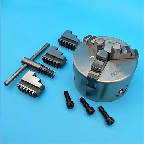 100MM Lathe Chuck Mini Metal Lathe Chuck K11-100 Mini 3 Jaw Self-Centering Chuck Manual Chuck in Saudi Arabia