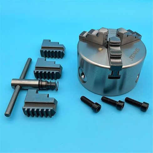 100MM Lathe Chuck Mini Metal Lathe Chuck K11-100 Mini 3 Jaw Self-Centering Chuck Manual Chuck in Saudi Arabia