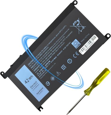 WDX0R Laptop Battery 42Wh Compatible with Dell Inspiron 13 15 5000 7000 Series 5368 5378 5578 5570 5565 5567 5765 5767 7570 7573 7579 7560 7368 7378 Latitude 3490 Vostro 5468,Replacement 11.4V in Kuwait
