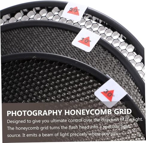 1set Honeycomb Grid Diffuser for Flash Light for Studio Photography Creates Directional Lighting and Highlights Points in Kuwait